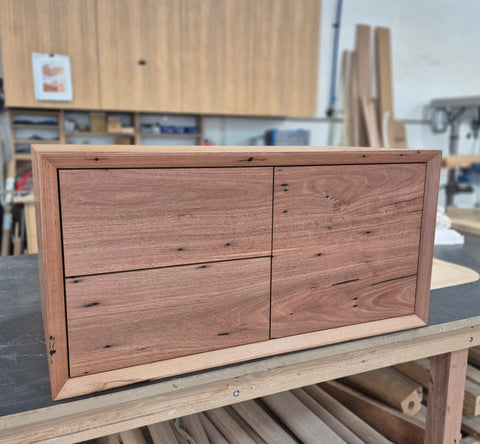 IN STOCK - Mansfield Vanity - 900mm - Recycled Messmate - 2x Drawers + 1 Door