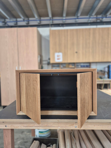 IN STOCK - Archer Vanity - 750mm - American Oak - 2x Doors