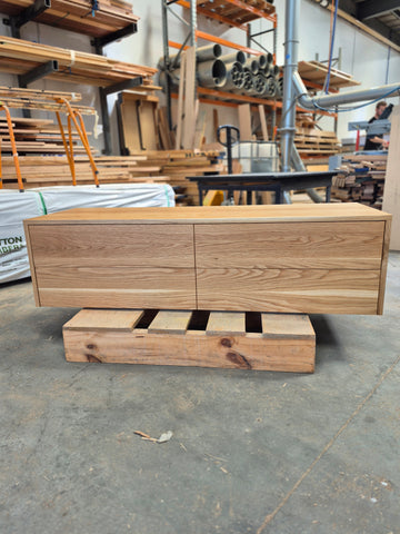 IN STOCK - Yarra Vanity - 1500mm - American Oak - 4x Drawers