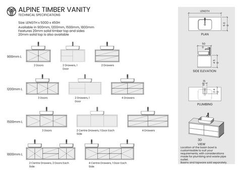 Alpine Timber Vanity