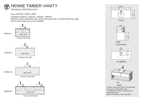 Henne Timber Vanity