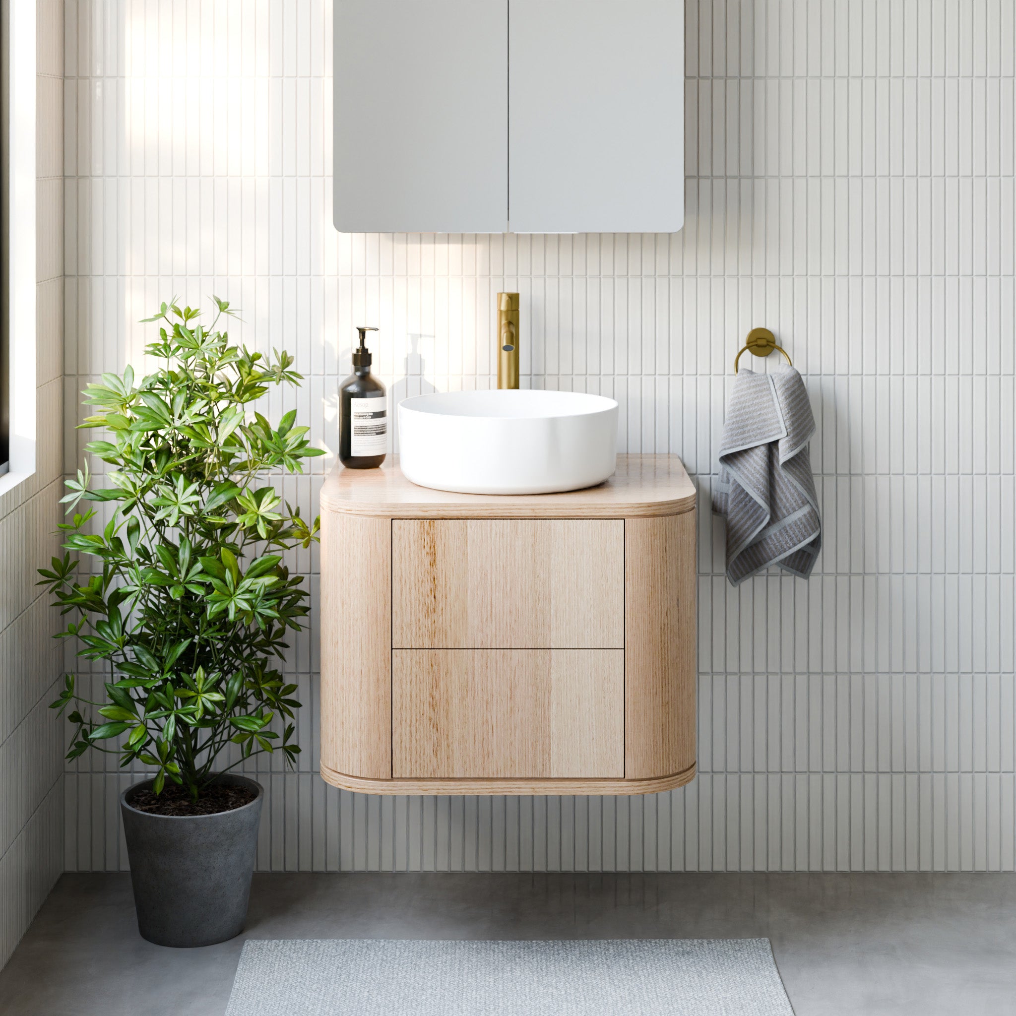 Lomandra Timber Vanity