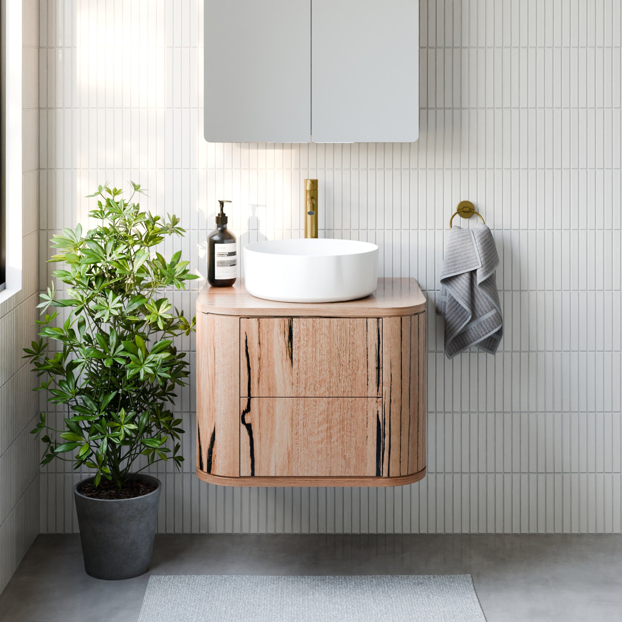 Lomandra Timber Vanity