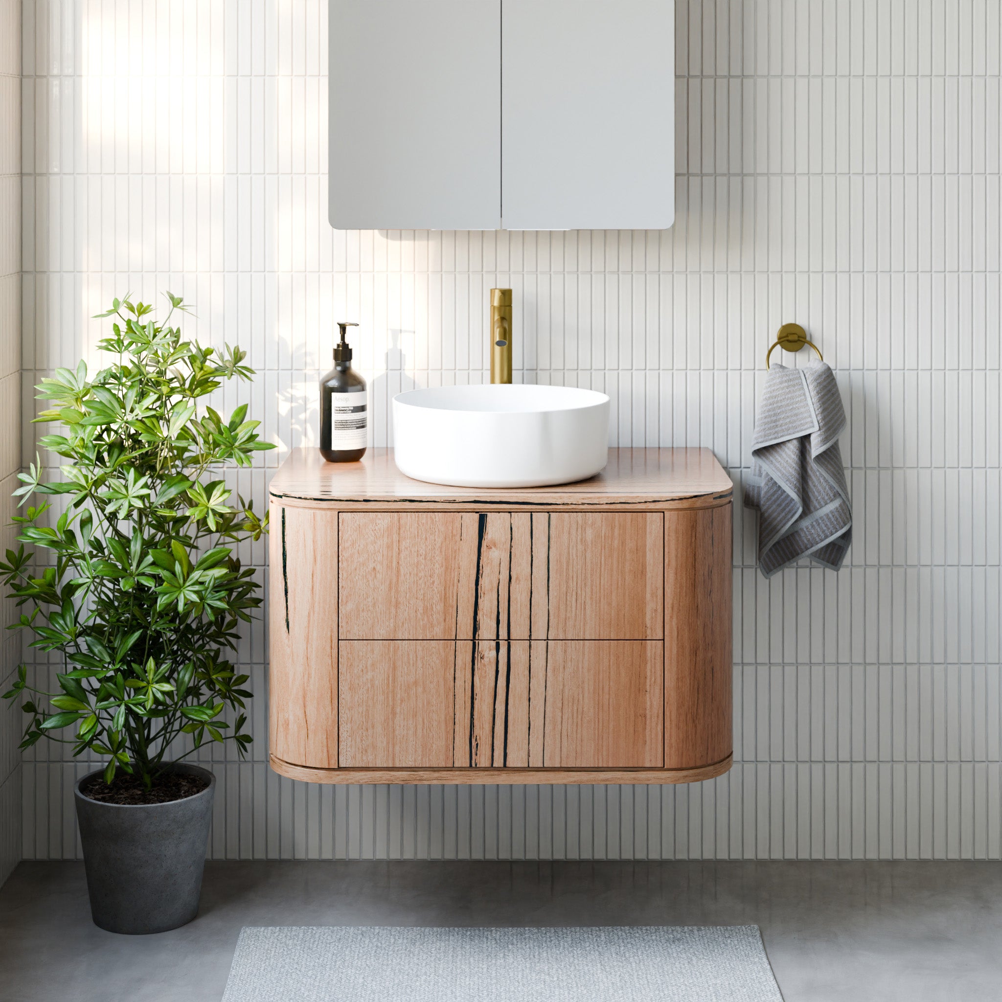 Lomandra Timber Vanity