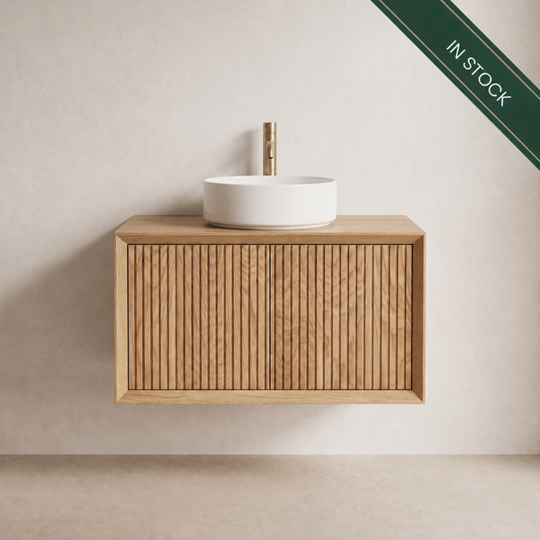 IN STOCK - Archer Vanity - 750mm - American Oak - 2x Doors