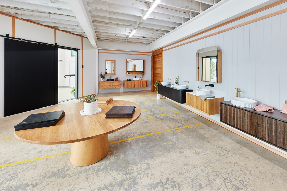Visit our vanity showroom and workshop