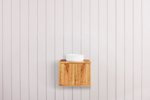 IN STOCK - Alpine Vanity - 600mm - Recycled Messmate- 2x Doors