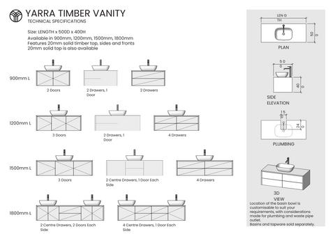 Yarra Timber Vanity