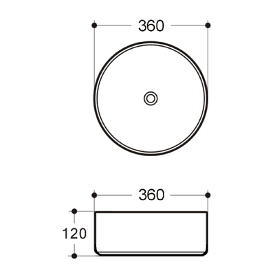 Round Ceramic Basin view 6