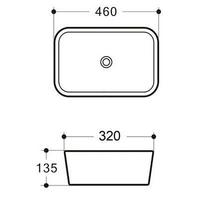 Lina Ceramic Basin view 6