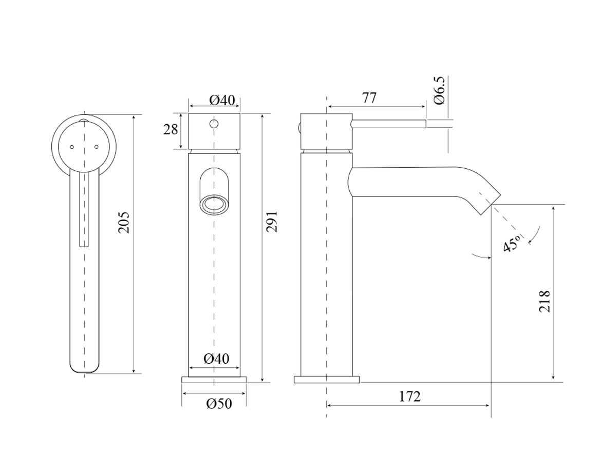 Hali High rise Basin mixer